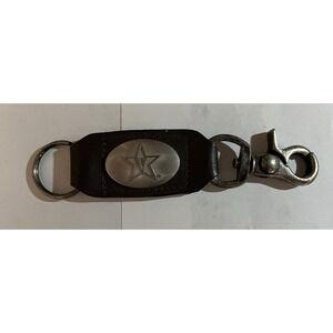 Vanderbilt Keychain Leather with Belt Clip Vandy Commodores